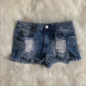 Denim shorts
